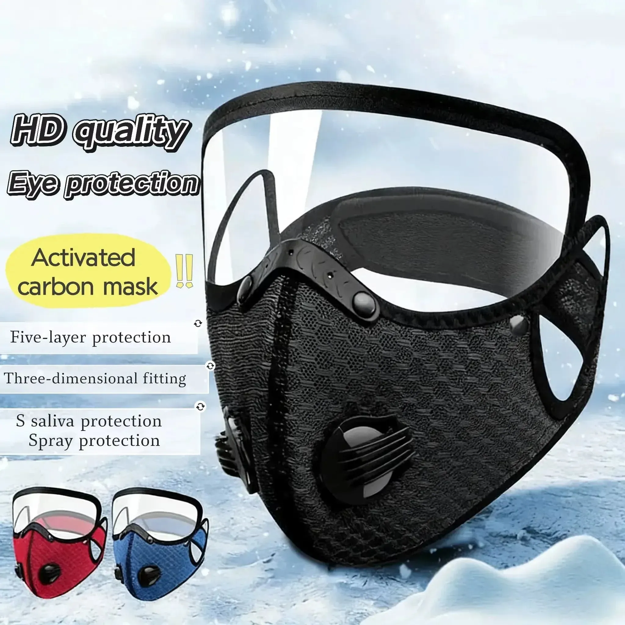 Reusable Carbon Filter Dust Mask – Built for Active Lifestyles - Black